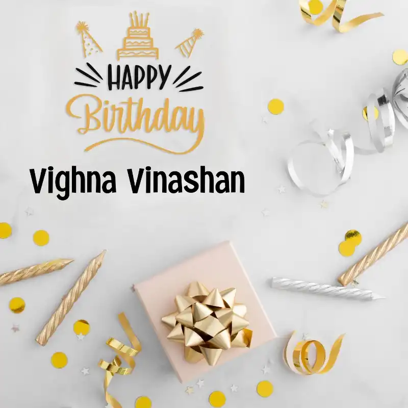 Happy Birthday Vighna Vinashan Golden Assortment Card